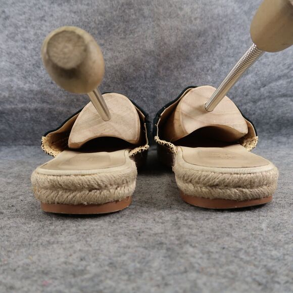 Seed Shoes Womens 41 Mule Flats Espadrille Boho Fashion Slip On Platform Leather - Picture 4 of 14